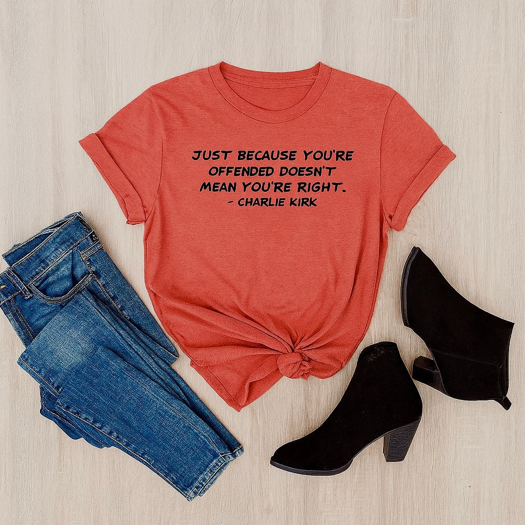 In Memory of Charlie Kirk – Quote Tee