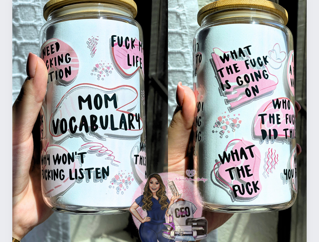 Mom Vocab Clear Libbey Cup