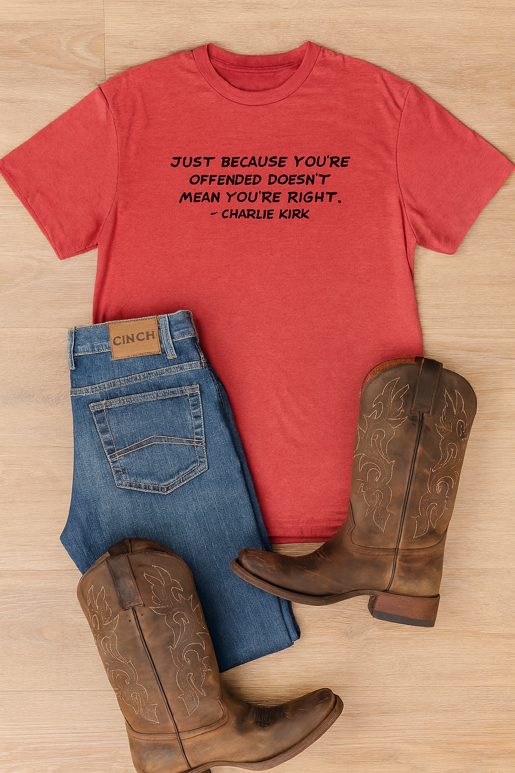 In Memory of Charlie Kirk – Quote Tee