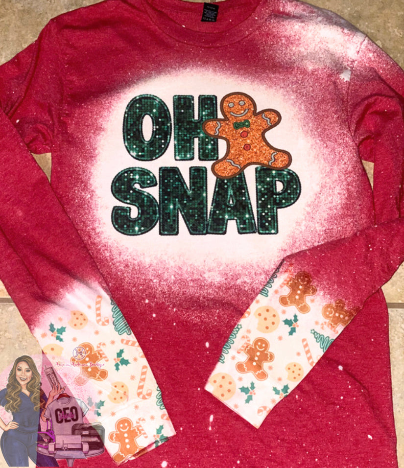 Oh Snap Bleached Longsleeve