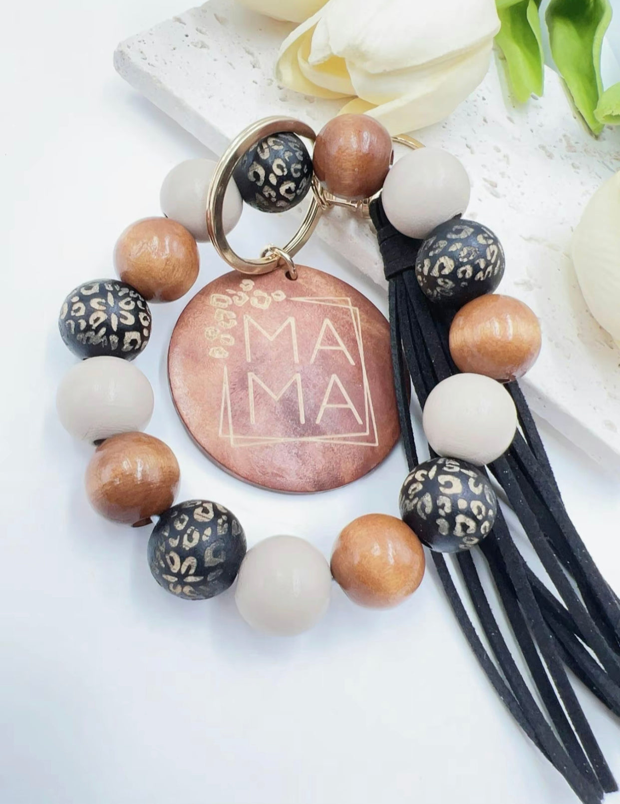 MAMA Wooden Wristlet