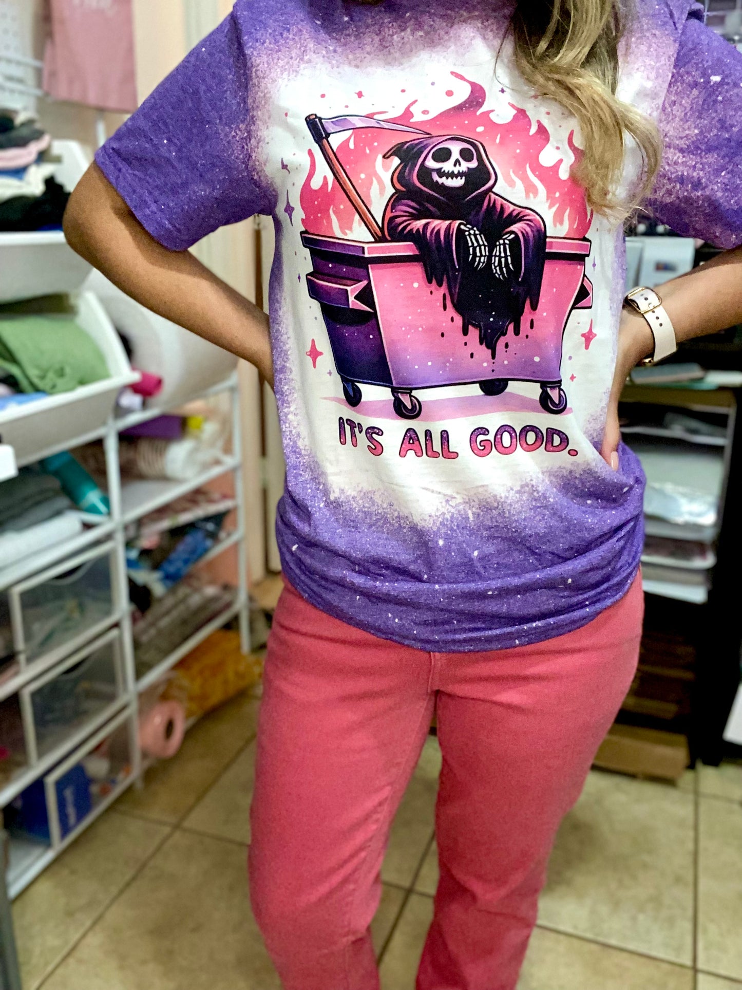 It’s All Good Bleached Tshirt
