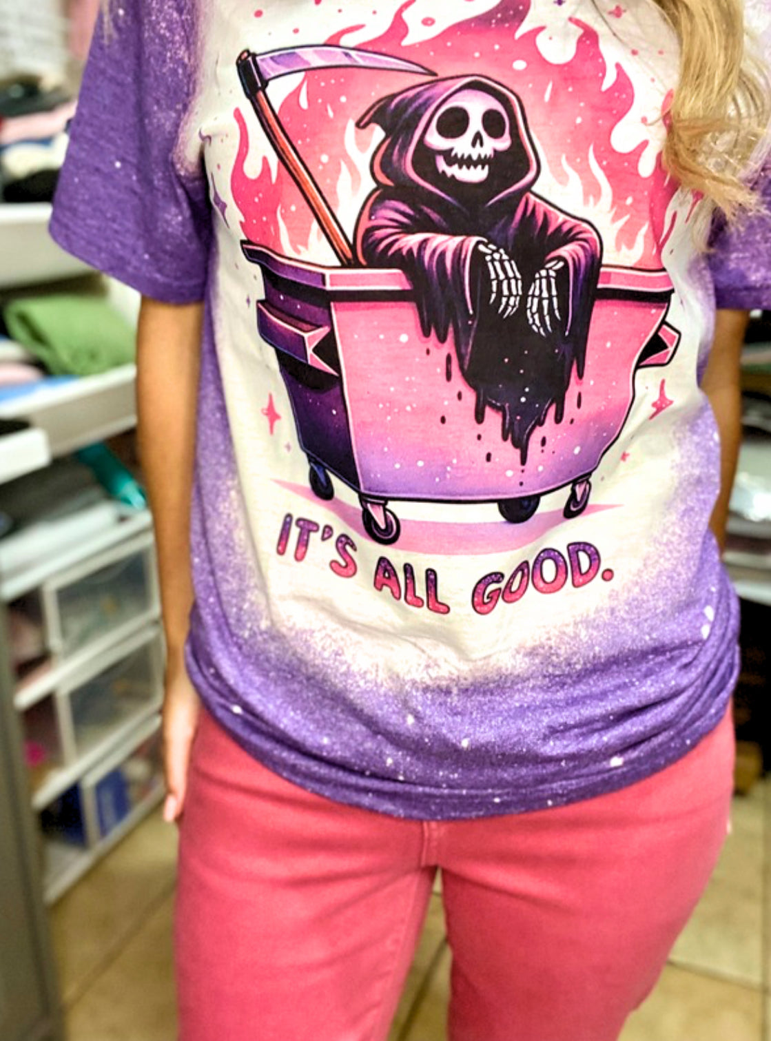 It’s All Good Bleached Tshirt
