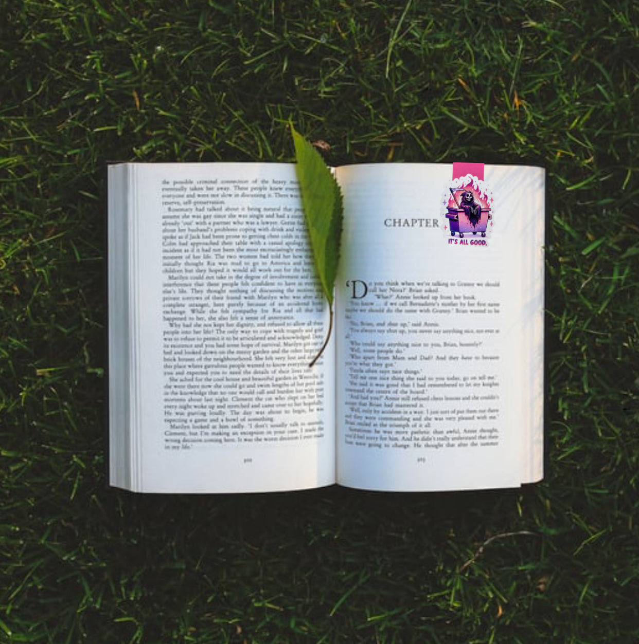 Dumpster Fire Magnetic Bookmark