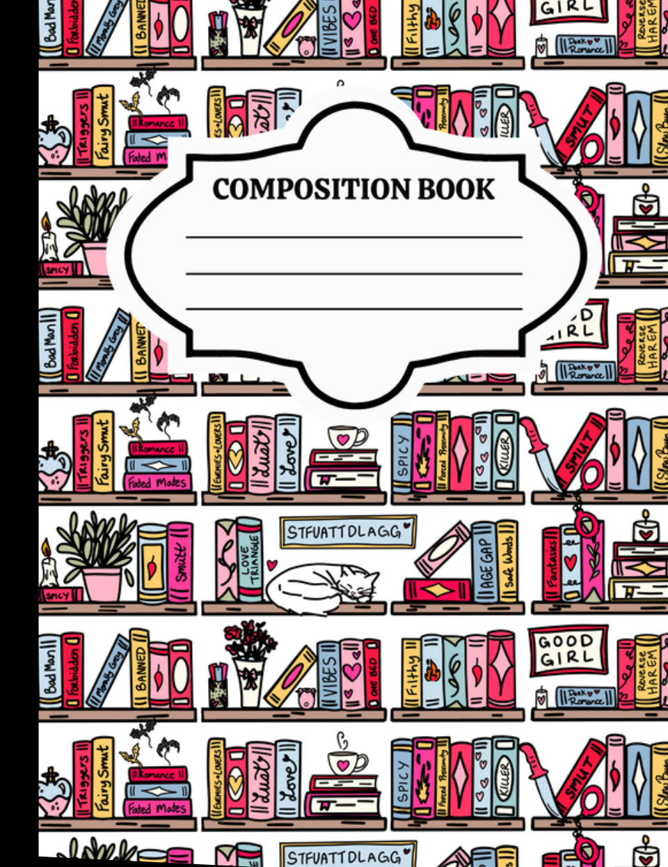 Personalized Composition Notebook – Cute, Handmade Stationary Supplies – Nurse, Pharmacy, Gamer & More Designs!