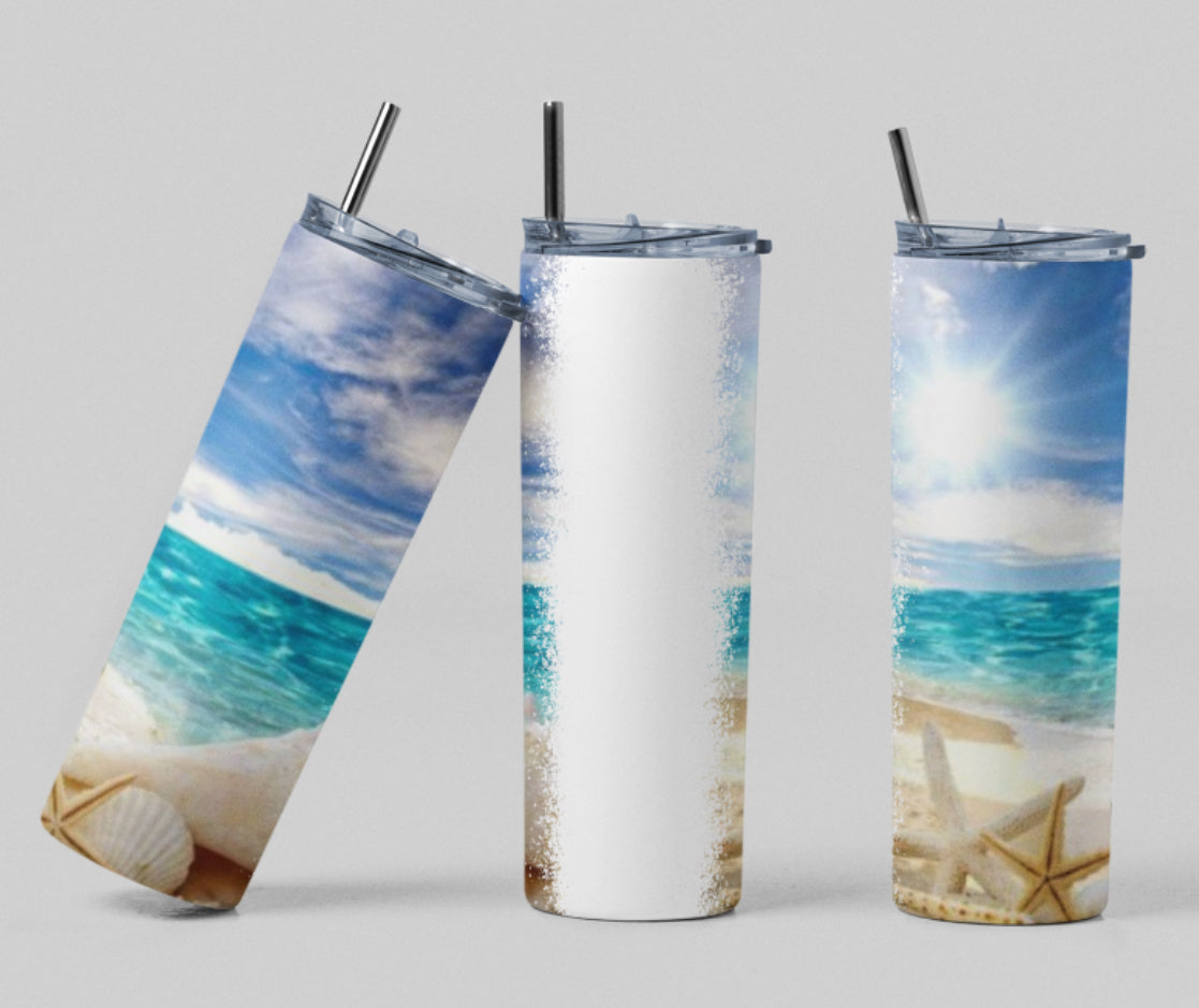 Personalized Beach Front 20 oz