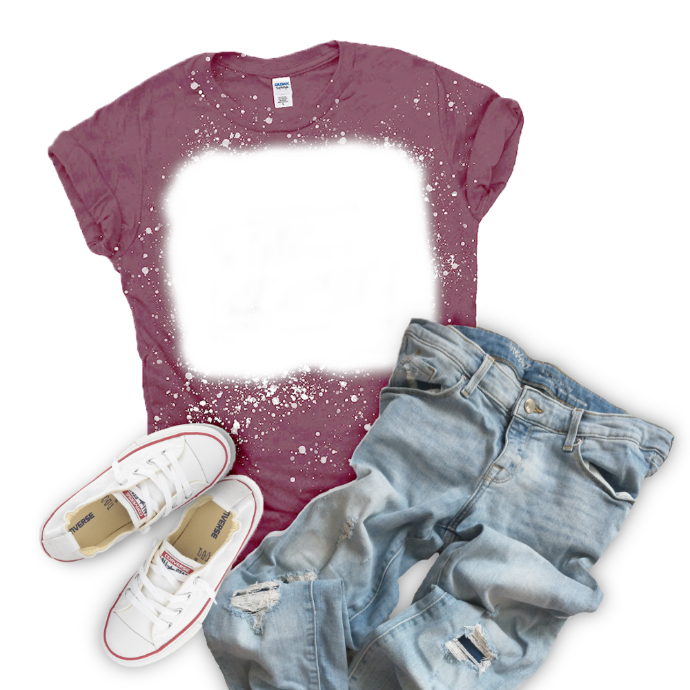 Blank Heather Maroon Tee
