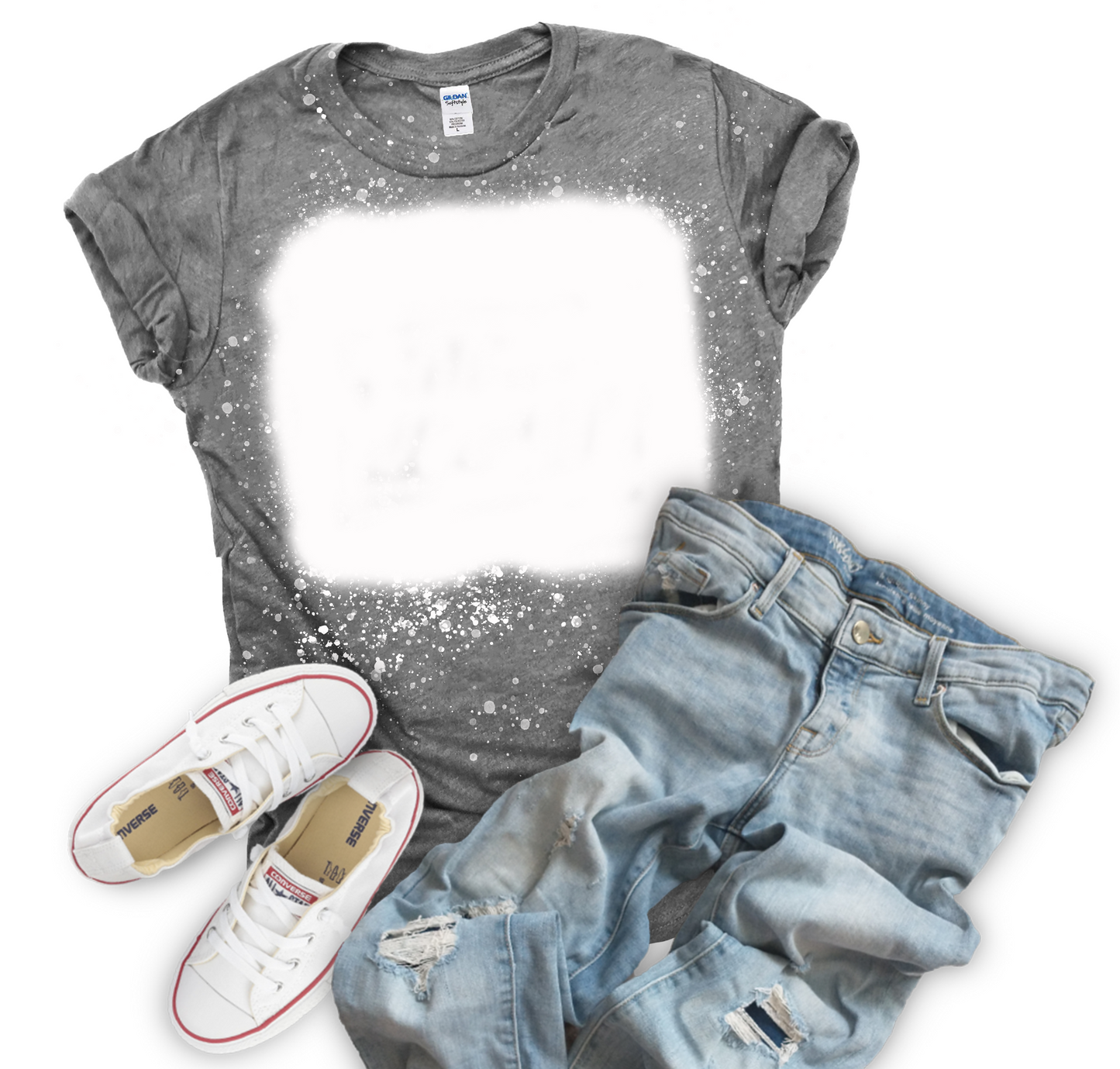 Custom Tee Heather Grey