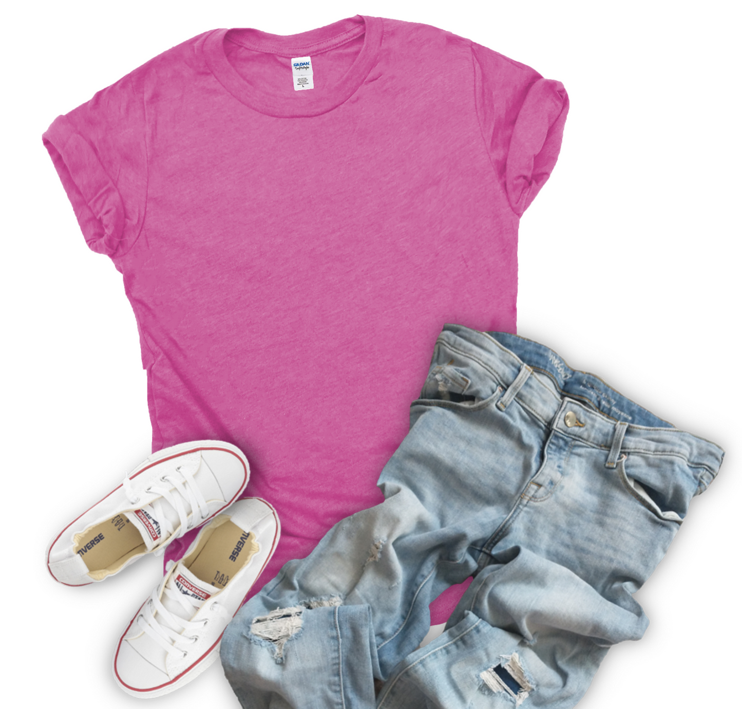 Blank Heather Berry Tee