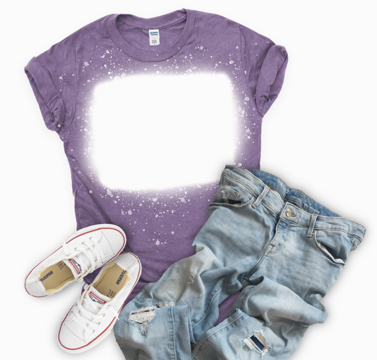 Custom Tee Heather Purple