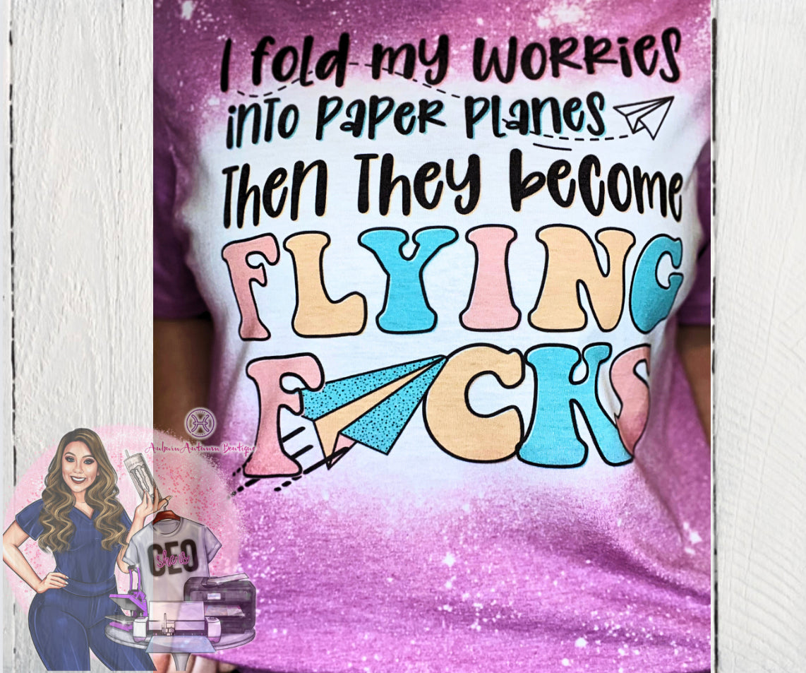 I Fold My Worries Into Paper Planes *Ready to Ship*