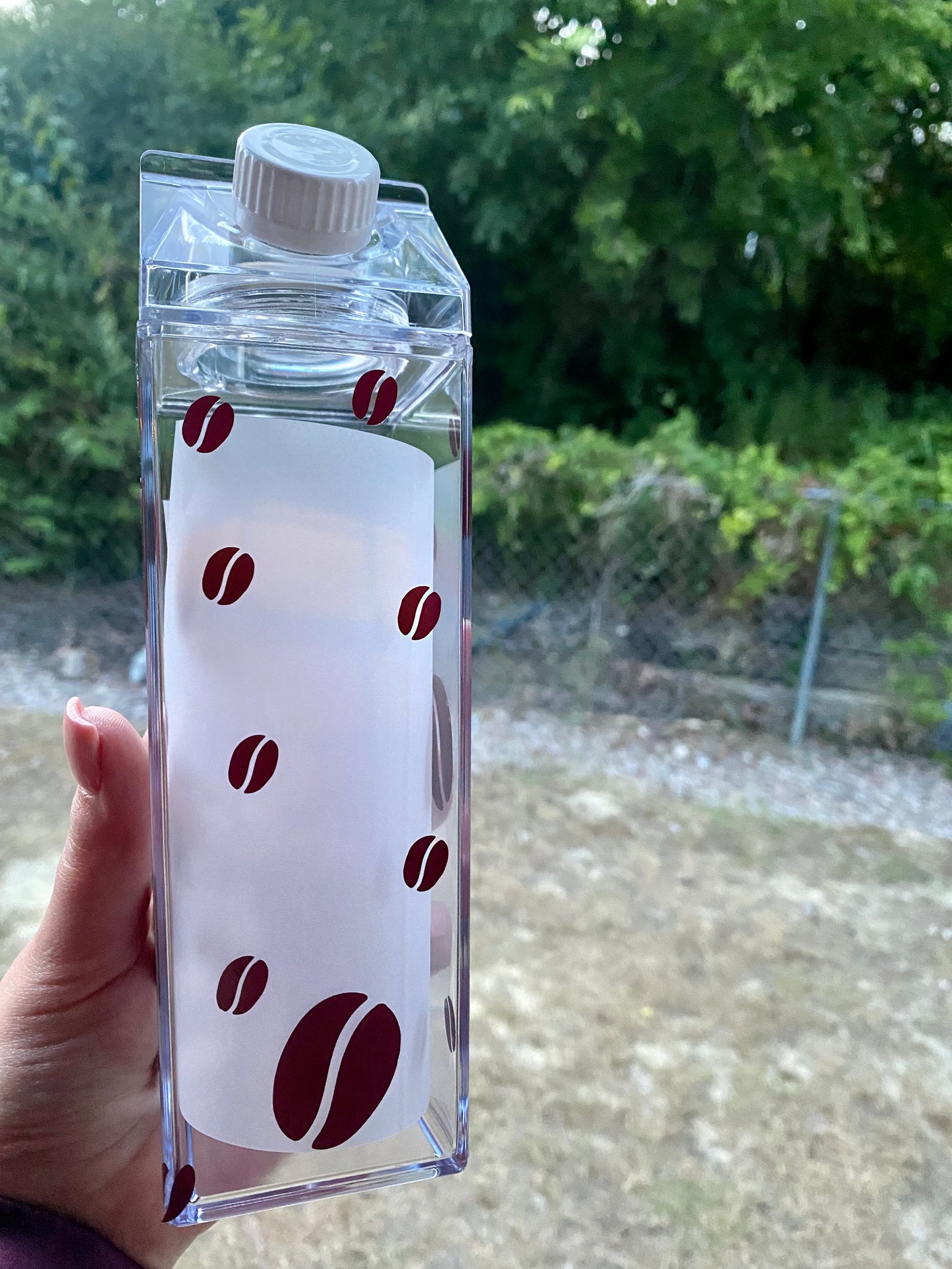 Coffee Bean Milk Carton Water Bottle RTS