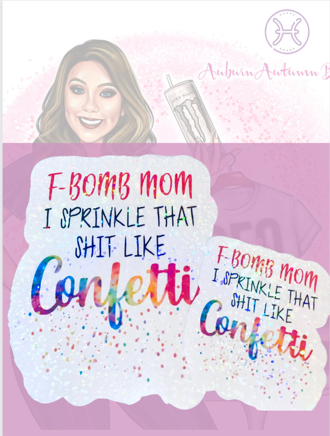 F BOMB MOM Sticker
