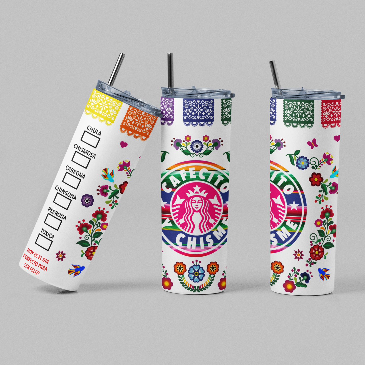 Cafecito y Chisme 20 oz Tumbler
