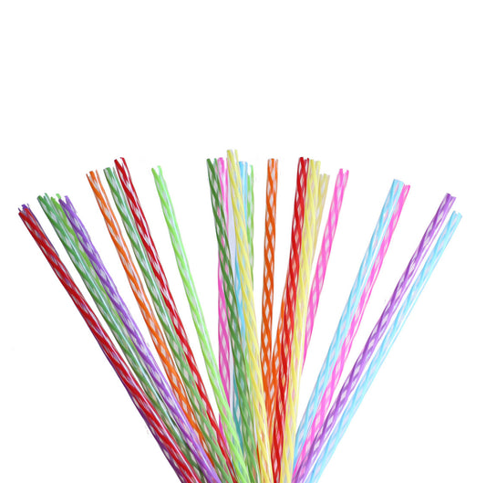 Reusable Striped Straw 11”