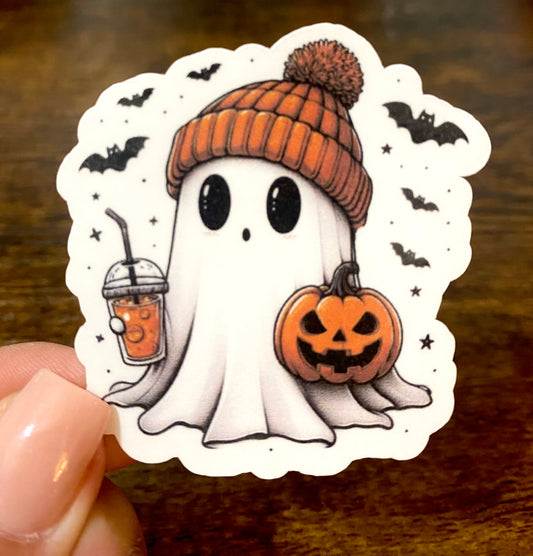 Ghost Iced Coffee Sticker