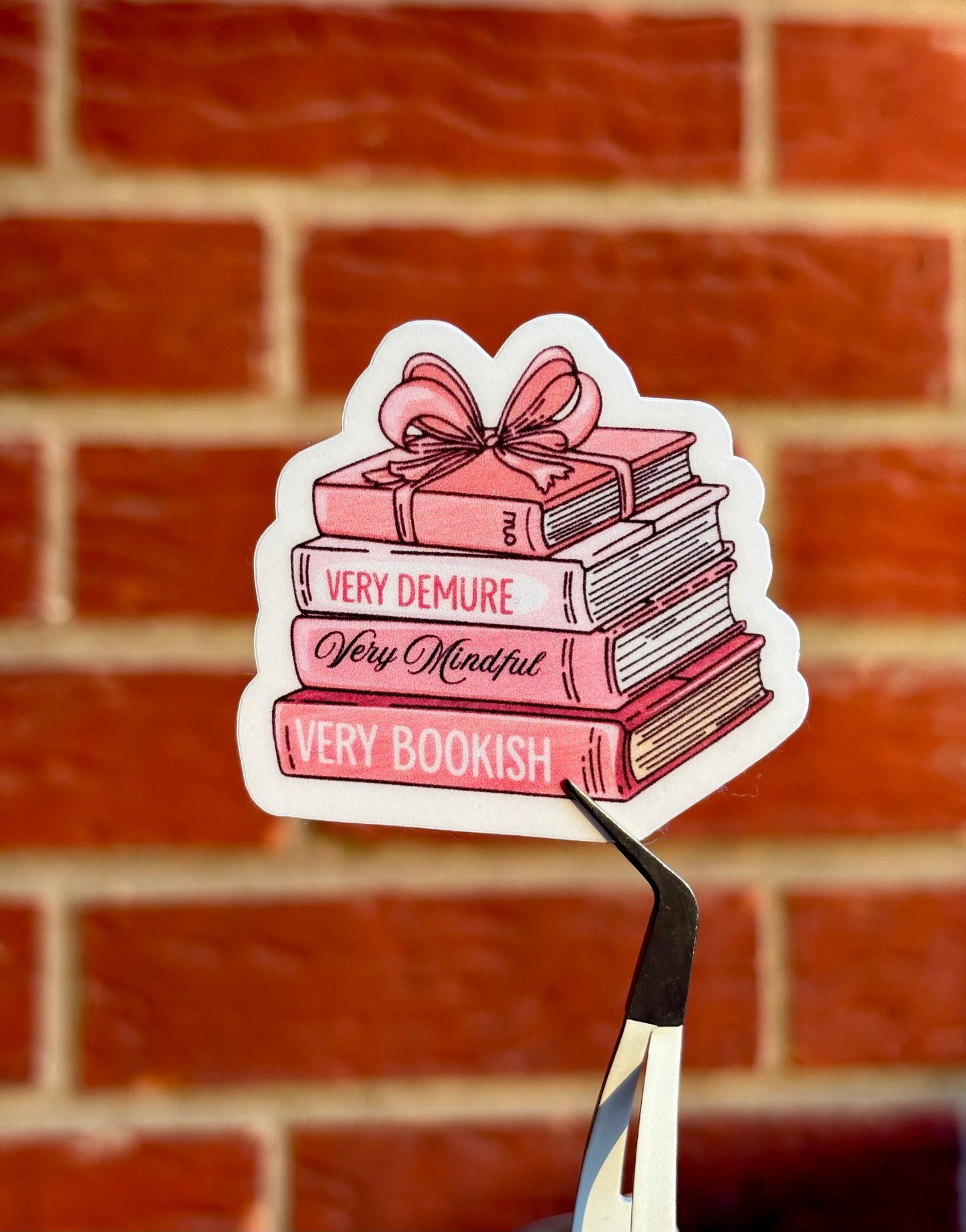 Very Demure Bookish Sticker