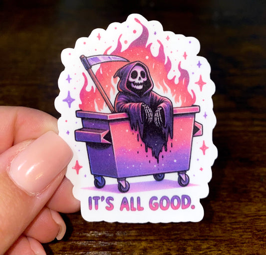 Dumpster Fire Sticker