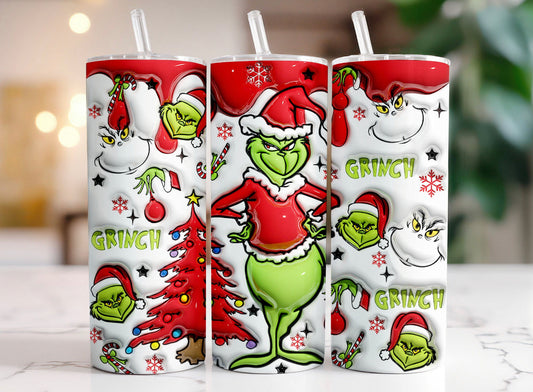 Grinch Red Puff 20 oz