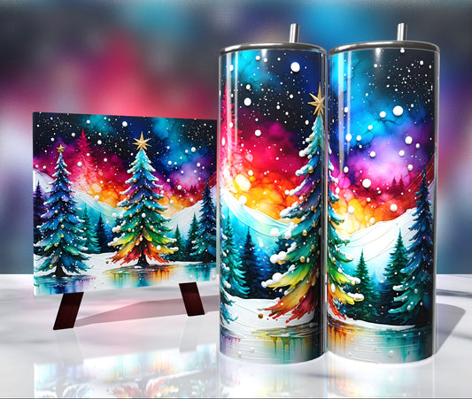 Painted Christmas Trees