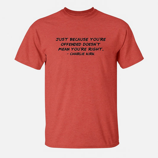 In Memory of Charlie Kirk – Quote Tee
