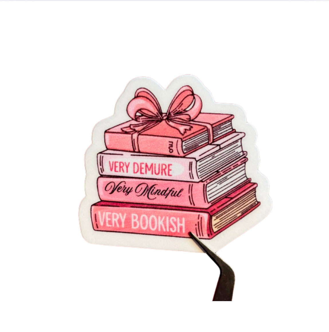 Very Demure Bookish Sticker