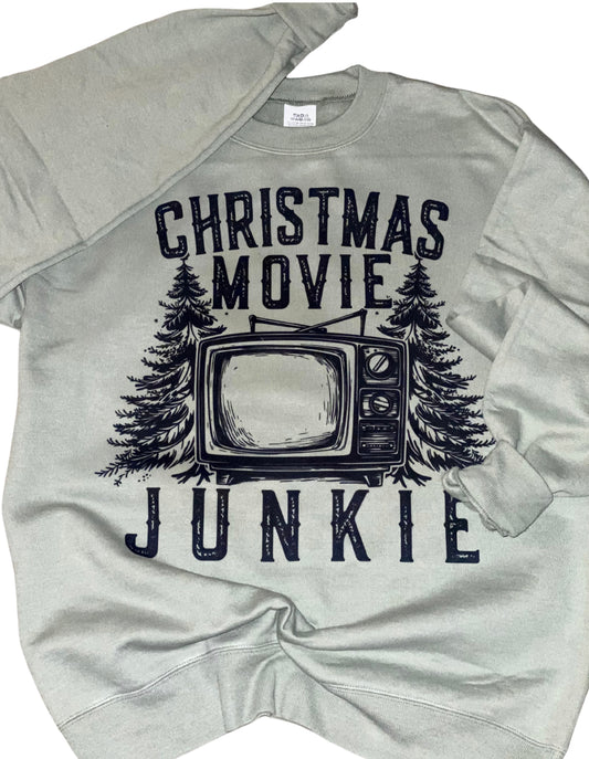 Christmas Movie Junkie Crewneck